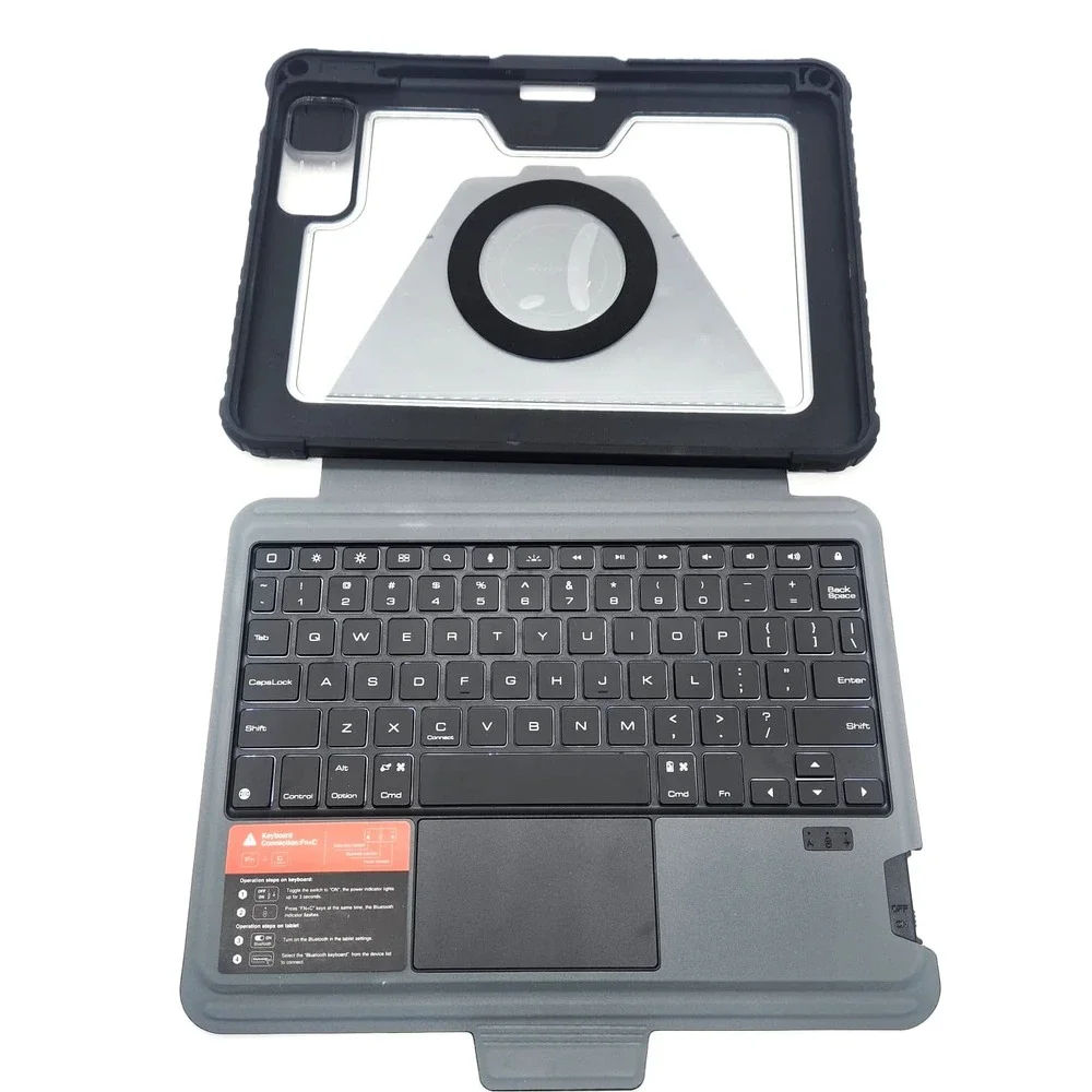 iPad Pro 11 iPad Air 5 4‎ Case with Keyboard Trackpad Backlit Nillkin Black
